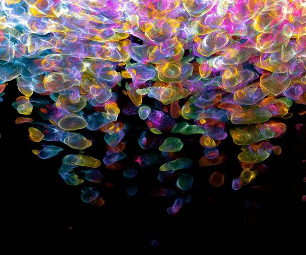 Vibrant and dynamic energy flow conceptual image